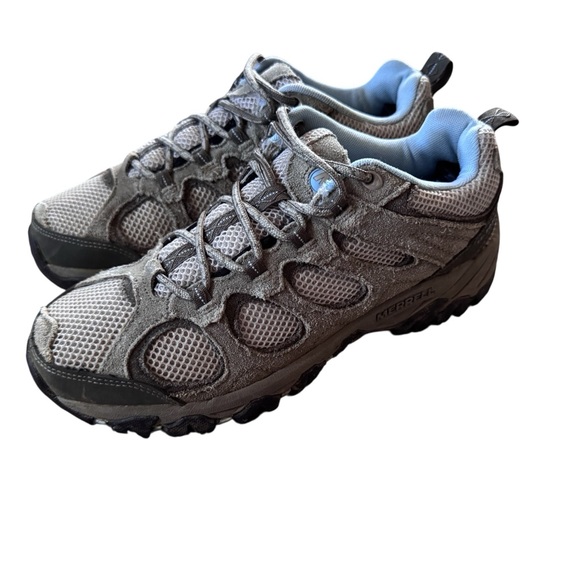 Merrell Hilltop Women's Hiking Shoes Aluminum Dream J098328 Blue/Gray Size 8 - Picture 1 of 6
